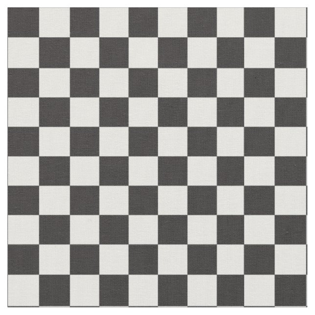 Black & White Checker Pattern Fabric (Close Up)