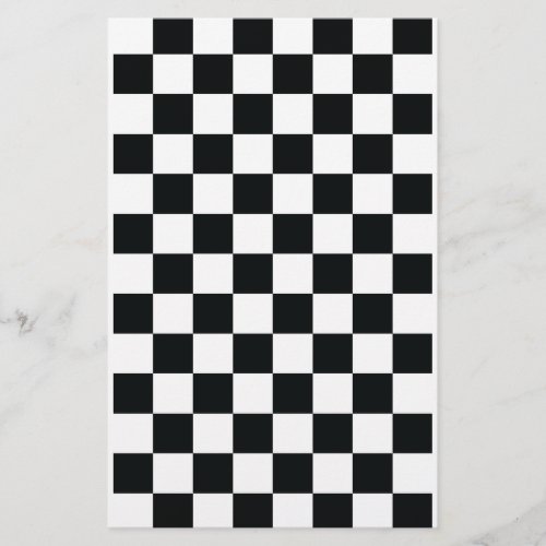 Black White Checker Stripe Craft Paper Sheet