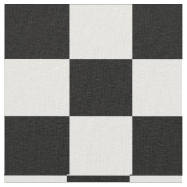 Black & White Checkerboard Background Fabric (Close Up)