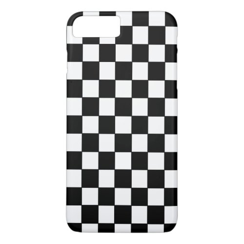 Black White Checkered  iPhone 8 Plus7 Plus Case