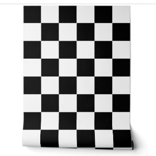 Black White Checkered Check Wall Decor