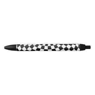 Black/White Checkered Globe Thunder_Cove Pen