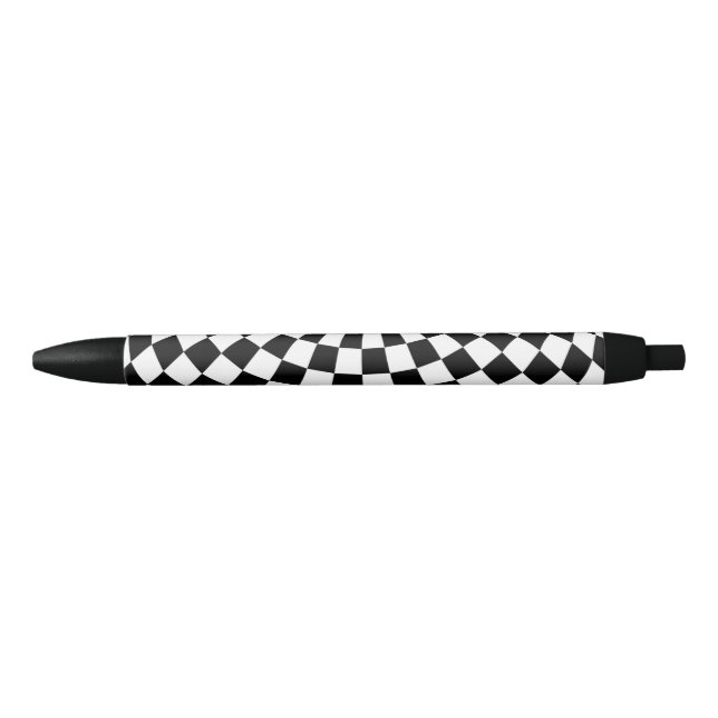 Black/White Checkered Globe Thunder_Cove Pen (Front)