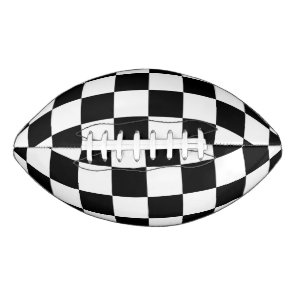 Black & White Checkered Pattern Football