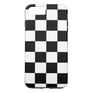 Black & White Checkered Pattern iPhone 8 Plus Case