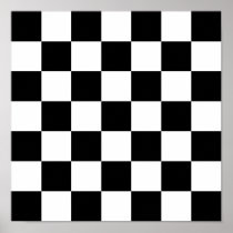Repeating Black-grey-white Checkered Pattern Royalty Free Cliparts