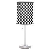 Black&White Checkered pattern Table Lamp (Right)
