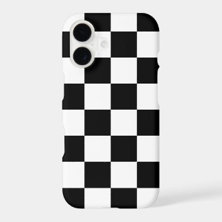 Black & White Checkered Pattern (WB) iPhone 17 Case