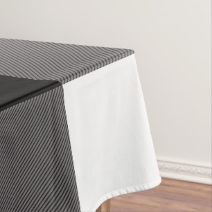 Black & White Checkered Squares Buffalo Plaid Tablecloth
