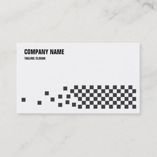 Customizable Black &amp; White Checks Business Card