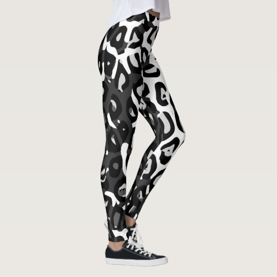 white cheetah leggings