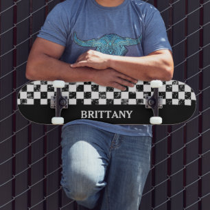 Black & White Chequered Board