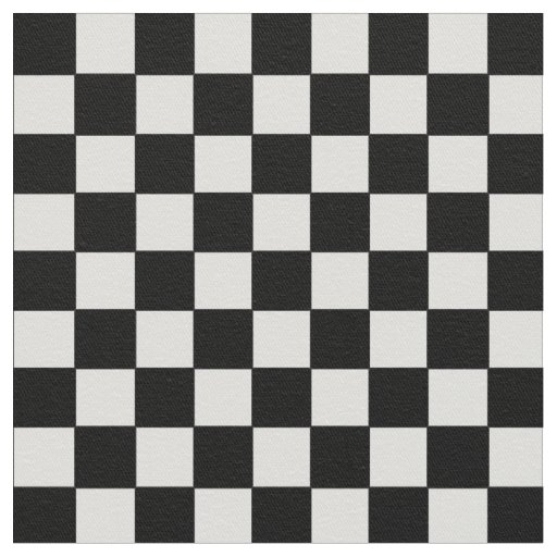Black & White Chess Pattern Fabric