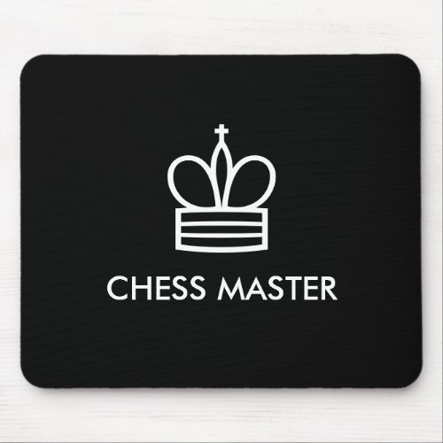 Black  white chess piece mouse pad gift