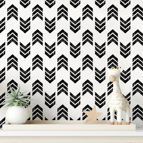 Black &Amp;Amp; White Chevron Arrow Wallpaper