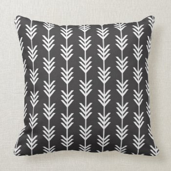 Black & White Chevron Arrows Throw Pillow by BohemianGypsyJane at Zazzle