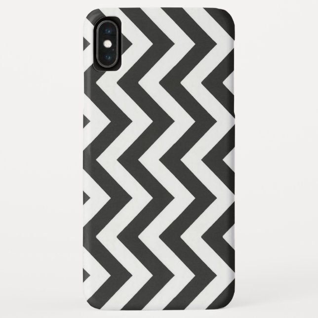 Black White Chevron Case-Mate iPhone Case (Back)