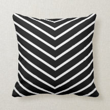 Black & White Chevron Stripes Decorative