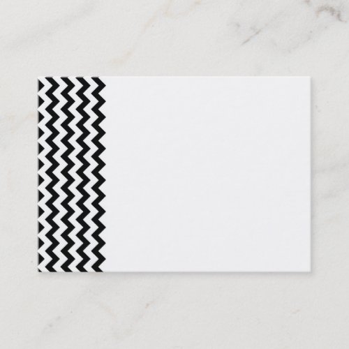 Black White Chevrons Business Card