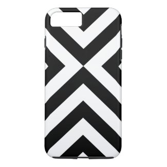 Black & White Chevrons iPhone 8/7 Plus Tough Case