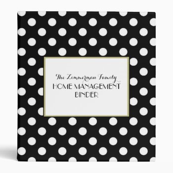 Black  White & Chic All Over Personalized Binder by cami7669 at Zazzle