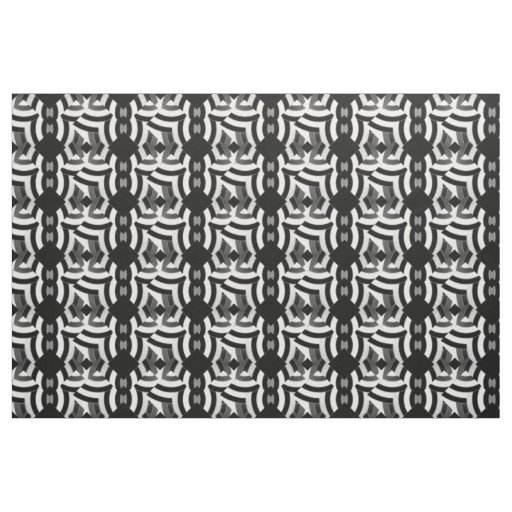 black/white chic contemporary chevrons diamond fabric