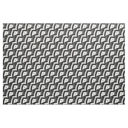 black/white  chic contemporary chevrons fabric