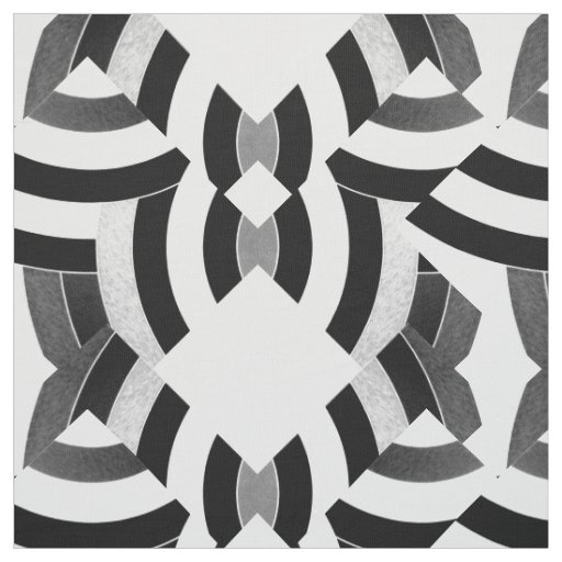 black/white chic contemporary chevrons fabric