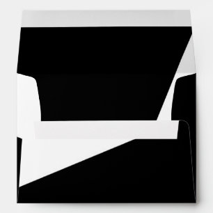 Black & White Chic Elegant Invitation Envelopes