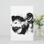 Black & White Chimpanzee Pop Art (Standing Front)