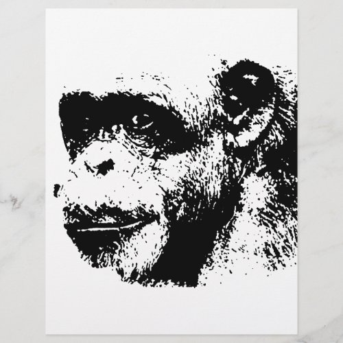 Black  White Chimpanzee Pop Art