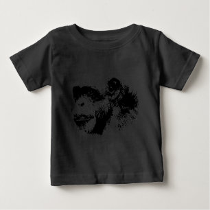 Black & White Chimpanzee Pop Art Baby T-Shirt