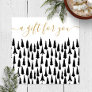 Black White Christmas Holiday Gift Certificate