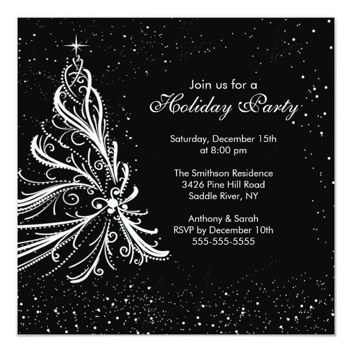 black-white-christmas-holiday-party-invitation-zazzle