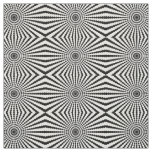 Black white circles optical illusion fun fabric
