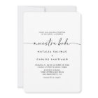 Black White Classic Front & Back Nuestra Boda