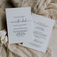 Black White Classic Front & Back Nuestra Boda