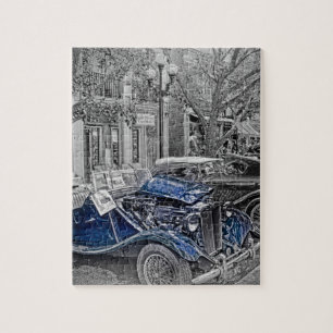 "Black White" "Classic MG" "Color Splash" Jigsaw Puzzle