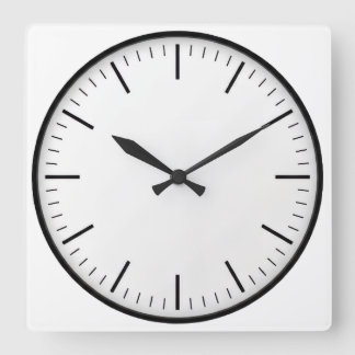 black white classic round wall clock without numbe