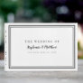 Black & White Classic Simple Modern Wedding Chic Guest Book