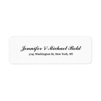 Black White Classical Creative Brush Script Family Label by made_in_atlantis at Zazzle