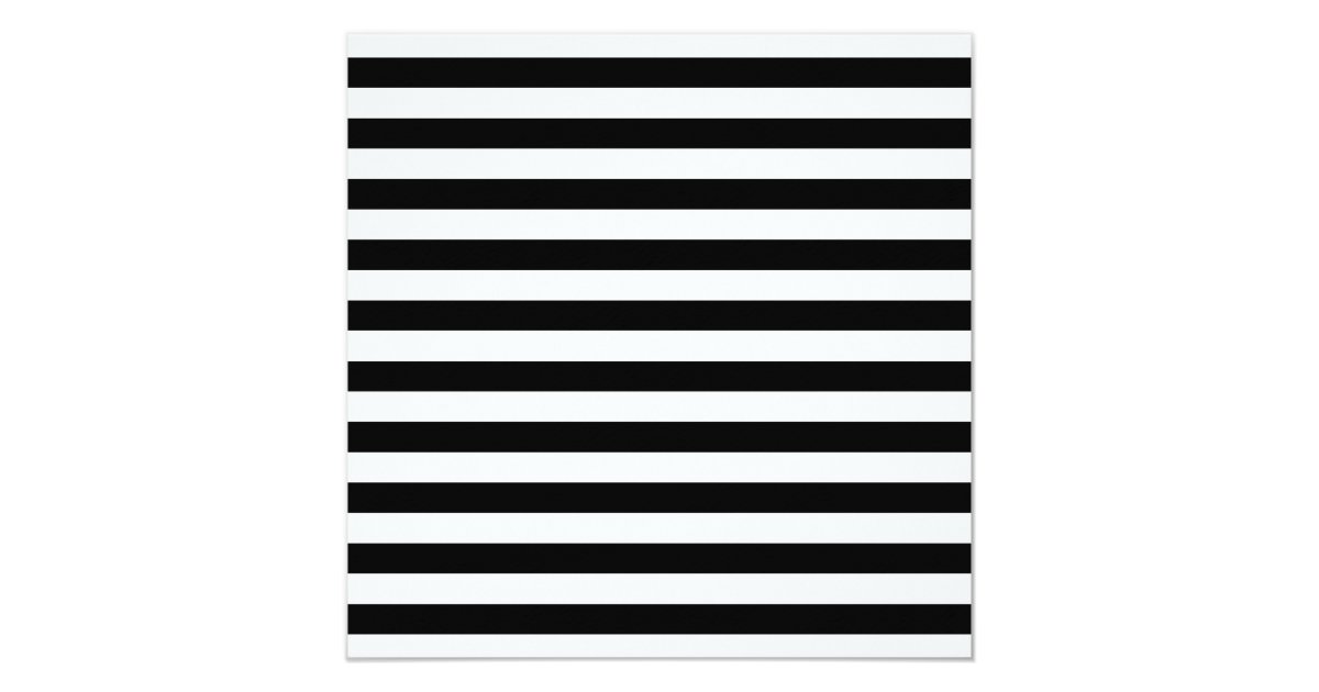 Black & White Classy Striped Party Invitation | Zazzle
