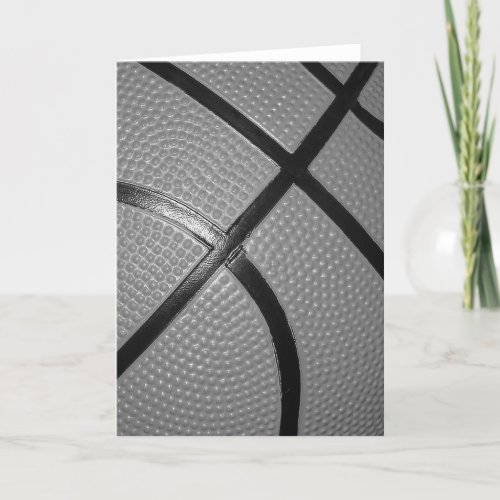 Black  White Close_Up Basketball Card