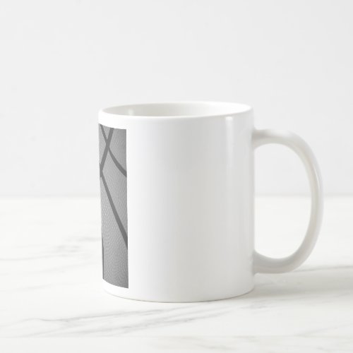 Black  White Close_Up Basketball Coffee Mug