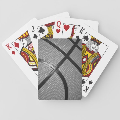 Black  White Close_Up Basketball Playing Cards