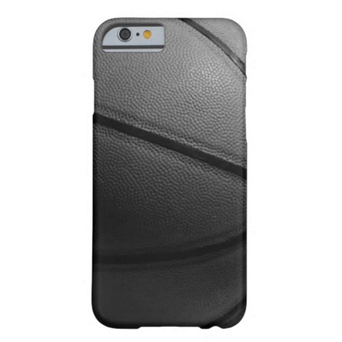 Black White Closeup Basketball iPhone 6 Case