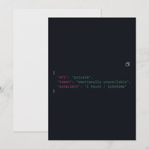 Black & White Coder Quote Invitation – Customize