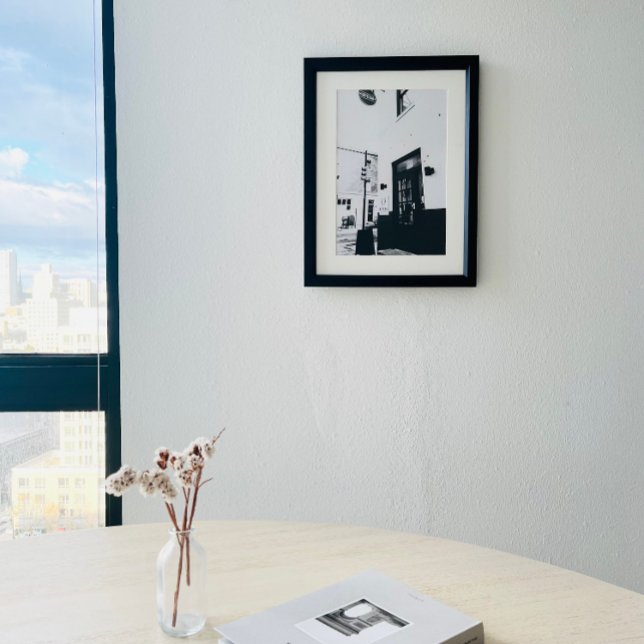 Black & White Coffee Shop Photography Poster (Creator Uploaded)