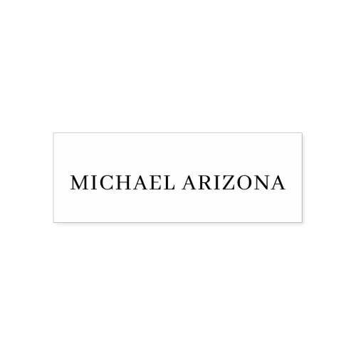 Black & White Color Minimalist Simple Plain Modern Self-inking Stamp