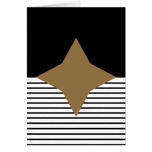 Black White Colorblock & Brown Diamond (Front)